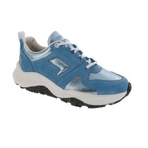 SAS Low Country-X LTD Lace Up Sneaker Baltic Blue Metallic Suede Womens 6 W